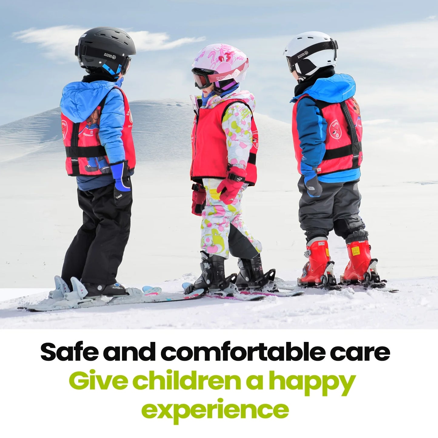 OutdoorMaster Kids Ski And Snowboard Goggles Helmet Compatible Youth