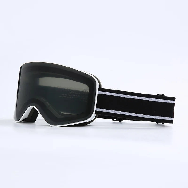 Unisex Ski Snowboard Goggles UV400 Anti Fog Double Cylindrical Over Glasses