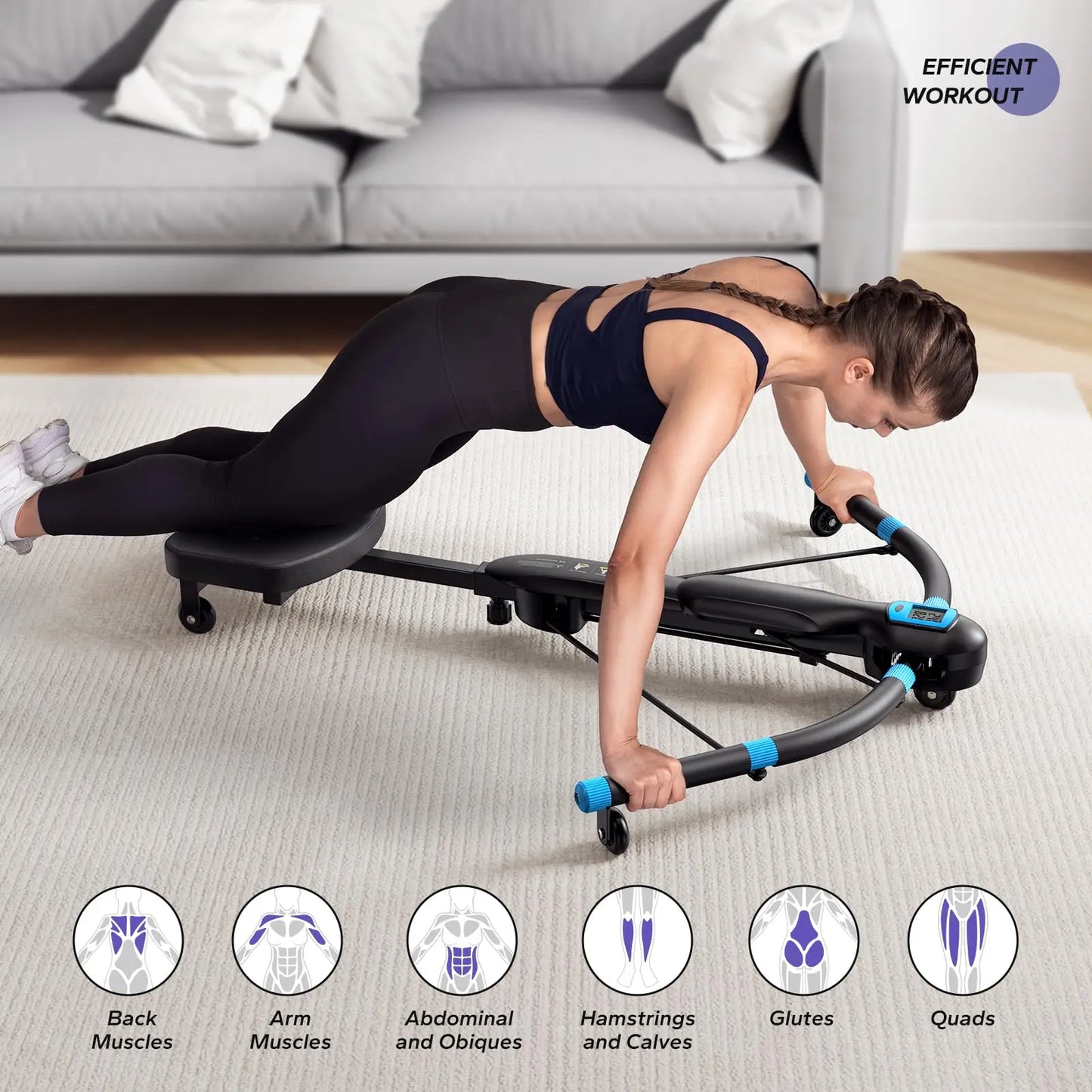 MERACH Core Trainers Ab Machines Rowing Machine Belly Training Home Gym
