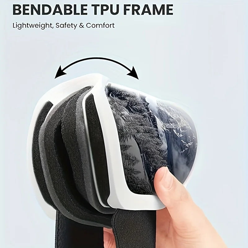 OutdoorMaster OTG Ski Goggles Owl Snowboard UV Protection Anti Fog