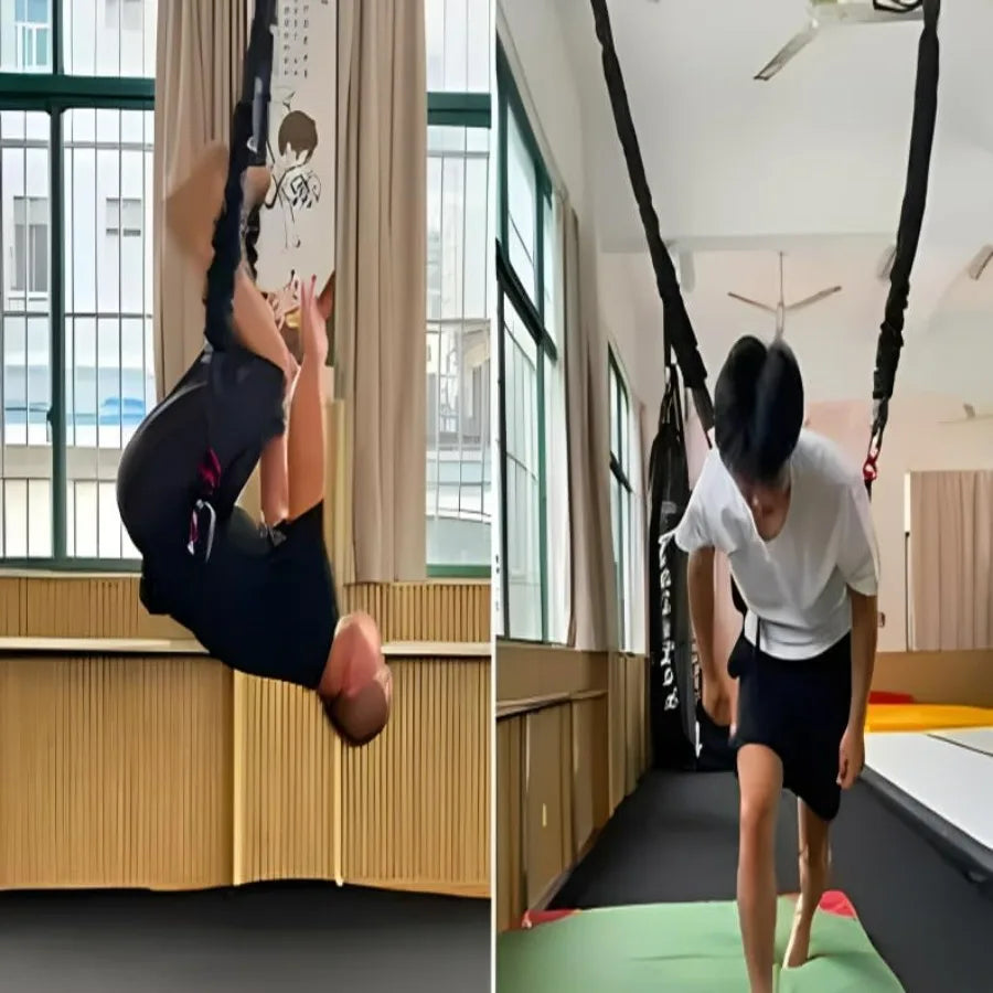 Back Somersault Bungee Dance Trainer Backward Flip Training Taekwondo Gymnastics