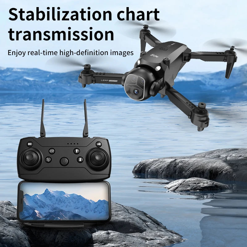 H21 Foldable Virtual Reality Drone with Head-mounted Protective Visor | Equipped with Adjustable Camera, 360-degree Rotation, Br
