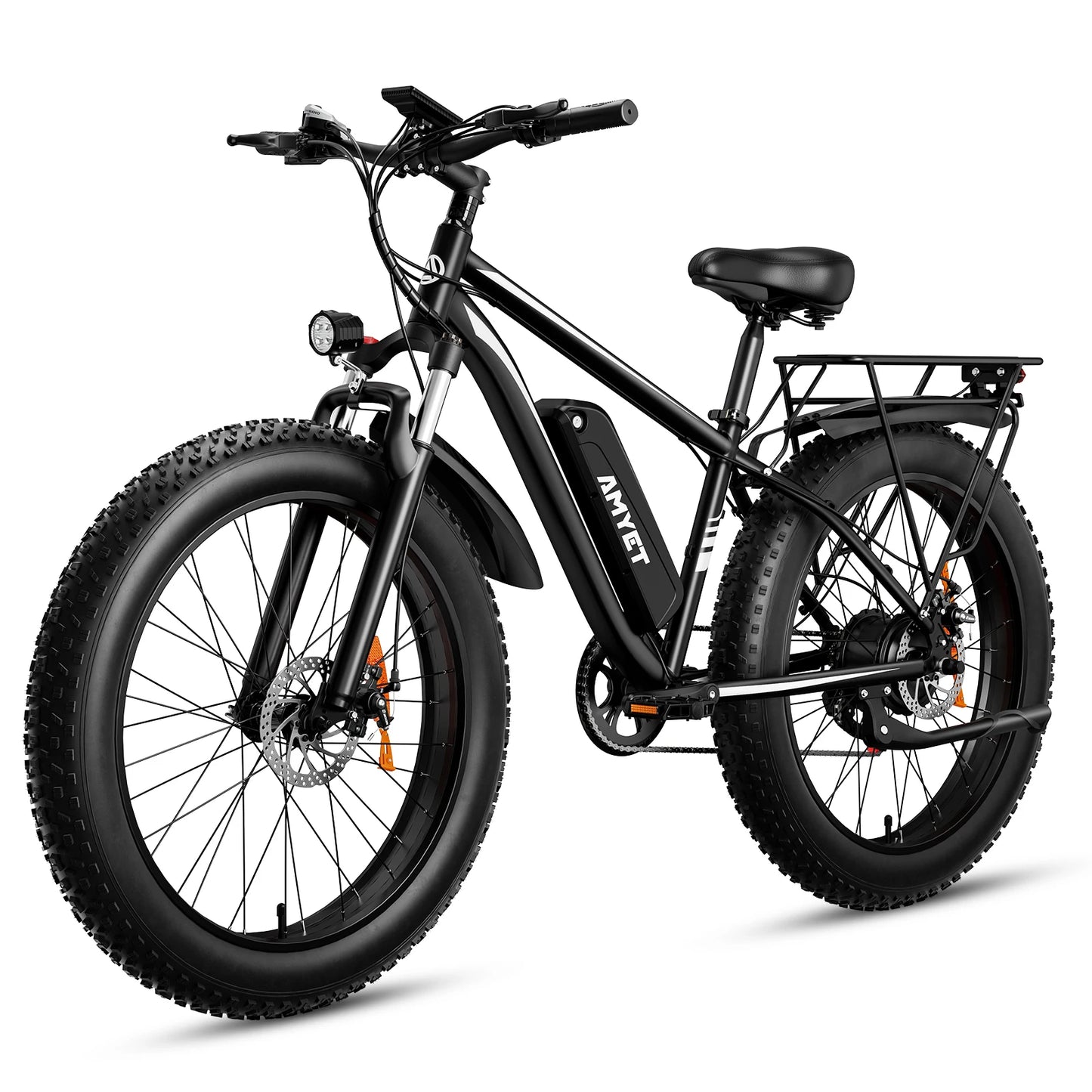 Amyet Eb26 Electric Bike 1500W Peak 48V 15Ah Adults 26 Inch Fat Tire Bike 31mph