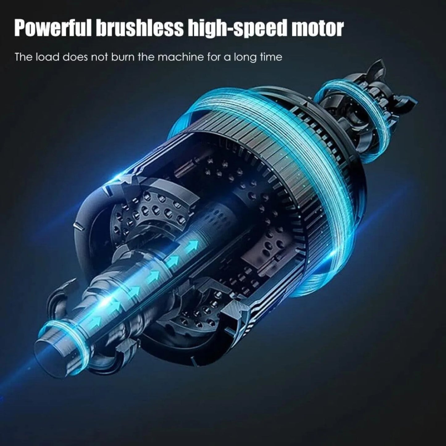 Weed Wacker Battery Operated, 600W Cordless Grass Trimmer 51" Height Adjustable Brush Cutter with 8 Blades and 2 * 24V Batteries