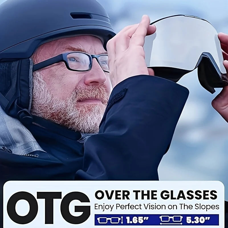 OutdoorMaster Falcon Ski Goggles ZEISS Lens OTG Anti Fog Magnetic Interchangeable