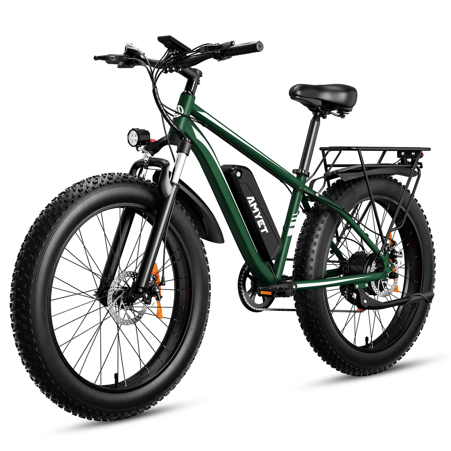 Amyet Eb26 Electric Bike 1500W Peak 48V 15Ah Adults 26 Inch Fat Tire Bike 31mph
