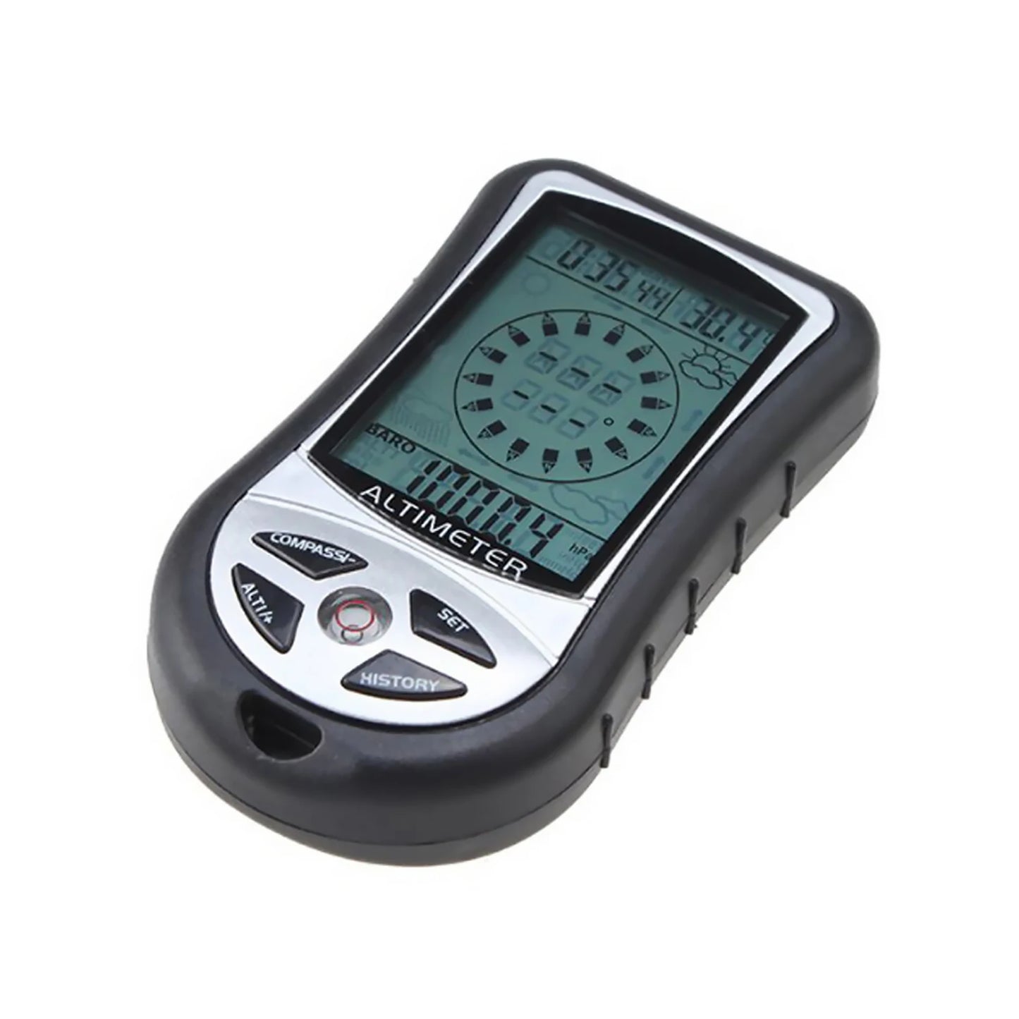8-in-1 Handheld Digital Altimeter Compass Thermometer Backlight Outdoor Camping Travel Altimeter Barometer