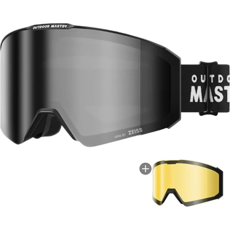 OutdoorMaster Falcon Ski Goggles ZEISS Lens OTG Anti Fog Magnetic Interchangeable
