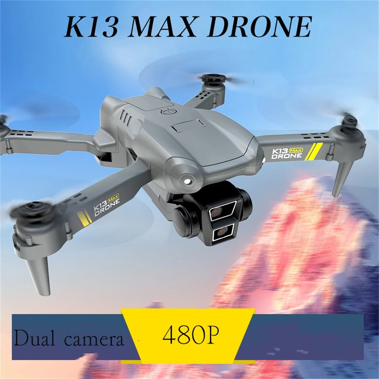 K13 Drone Quadcopter Remote Control Handle Four Axis Aircraft HD 6K Photography UAV Altitude Fixation Helicopter Toys