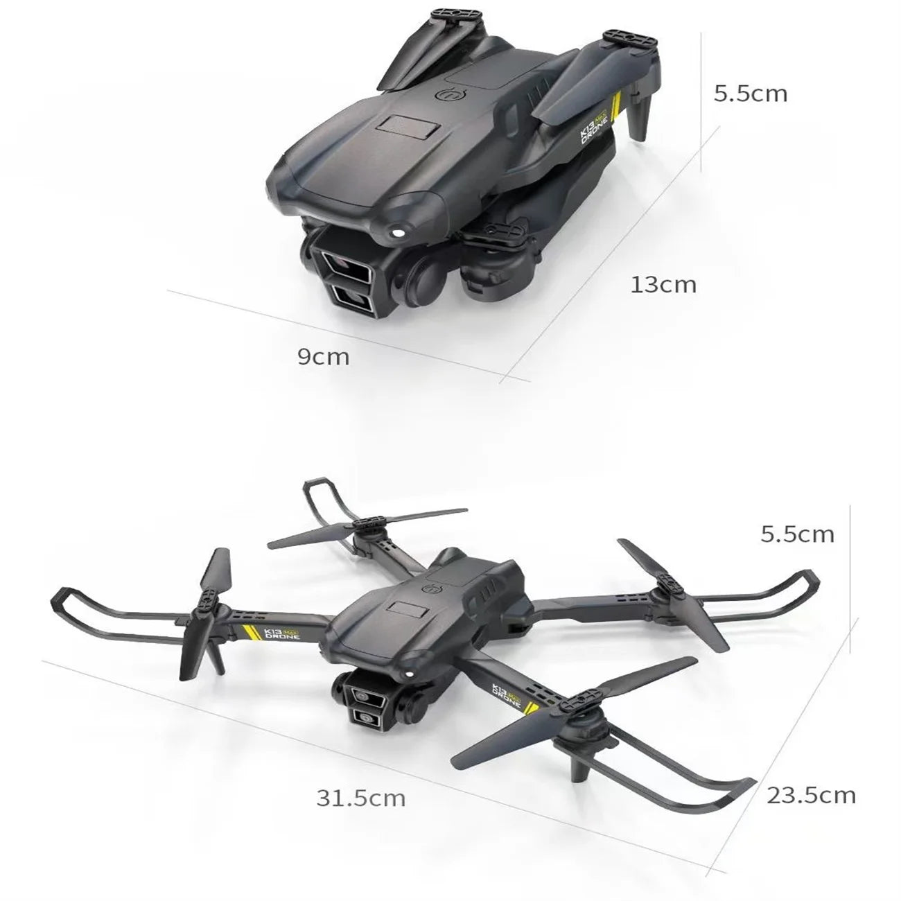K13 Drone Quadcopter Remote Control Handle Four Axis Aircraft HD 6K Photography UAV Altitude Fixation Helicopter Toys